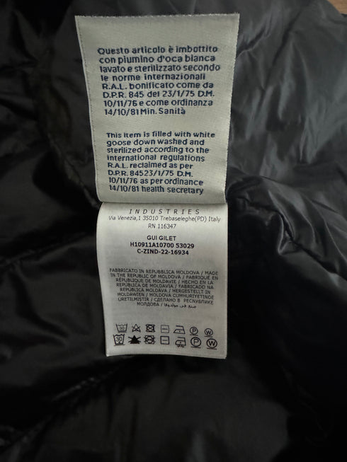 Moncler Gui Gilet Size 2 Black